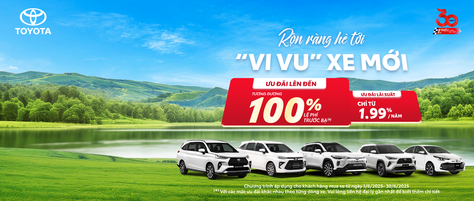 Khuyến Mãi Xe Toyota Tháng 6