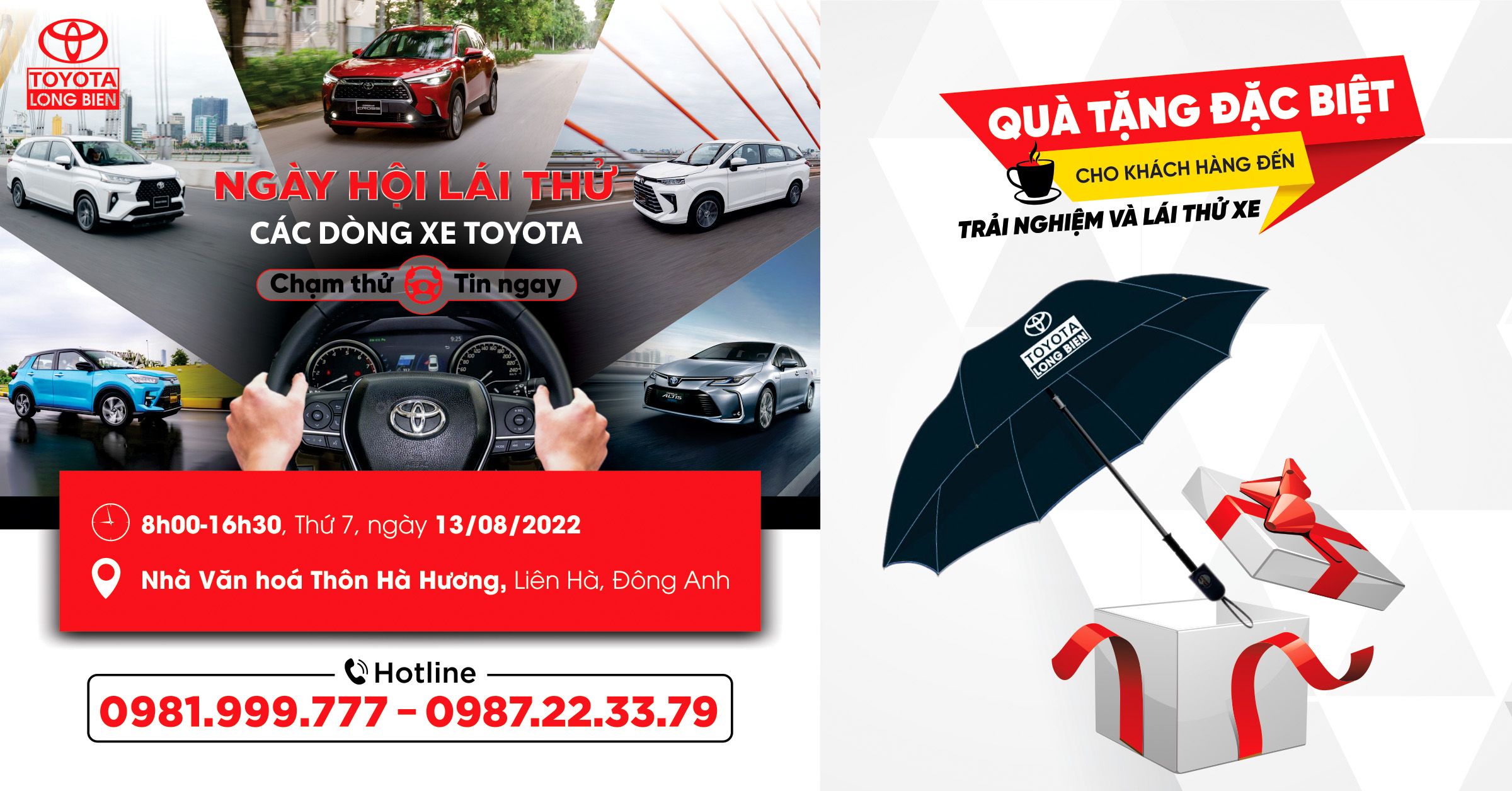 Ngày hội "Trưng bày và Lái thử xe Toyota tại Đông Anh