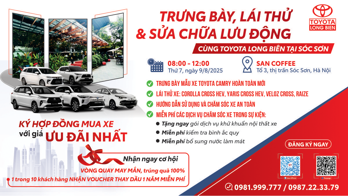 SỰ KIỆN TRƯNG BÀY – LÁI THỬ – CHĂM SÓC XE LƯU ĐỘNG TẠI SÓC SƠN
