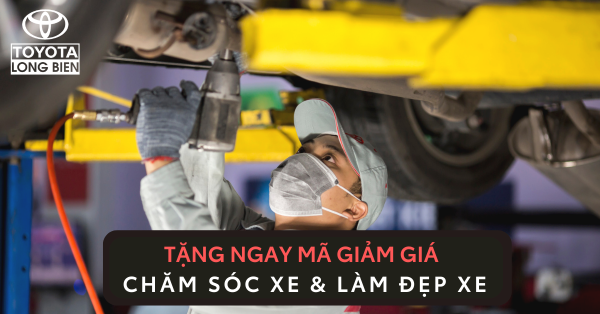 Toyota Long Biên tặng 3000 mã giảm giá cho Quý khách hàng