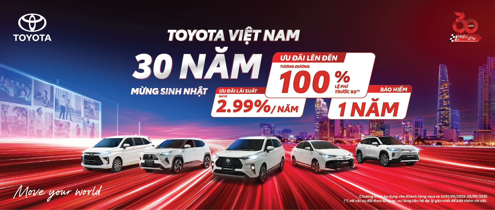 TOYOTA VIỆT NAM CÙNG TOYOTA LONG BIÊN TRIỂN KHAI CHƯƠNG TRÌNH KHUYẾN MẠI THÁNG 09/2025