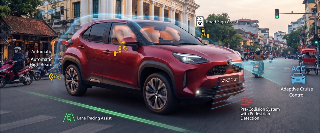 TOYOTA YARIS CROSS – SUV ĐÔ THỊ HIỆN ĐẠI, LINH HOẠT VÀ AN TÂM TRÊN MỌI HÀNH TRÌNH