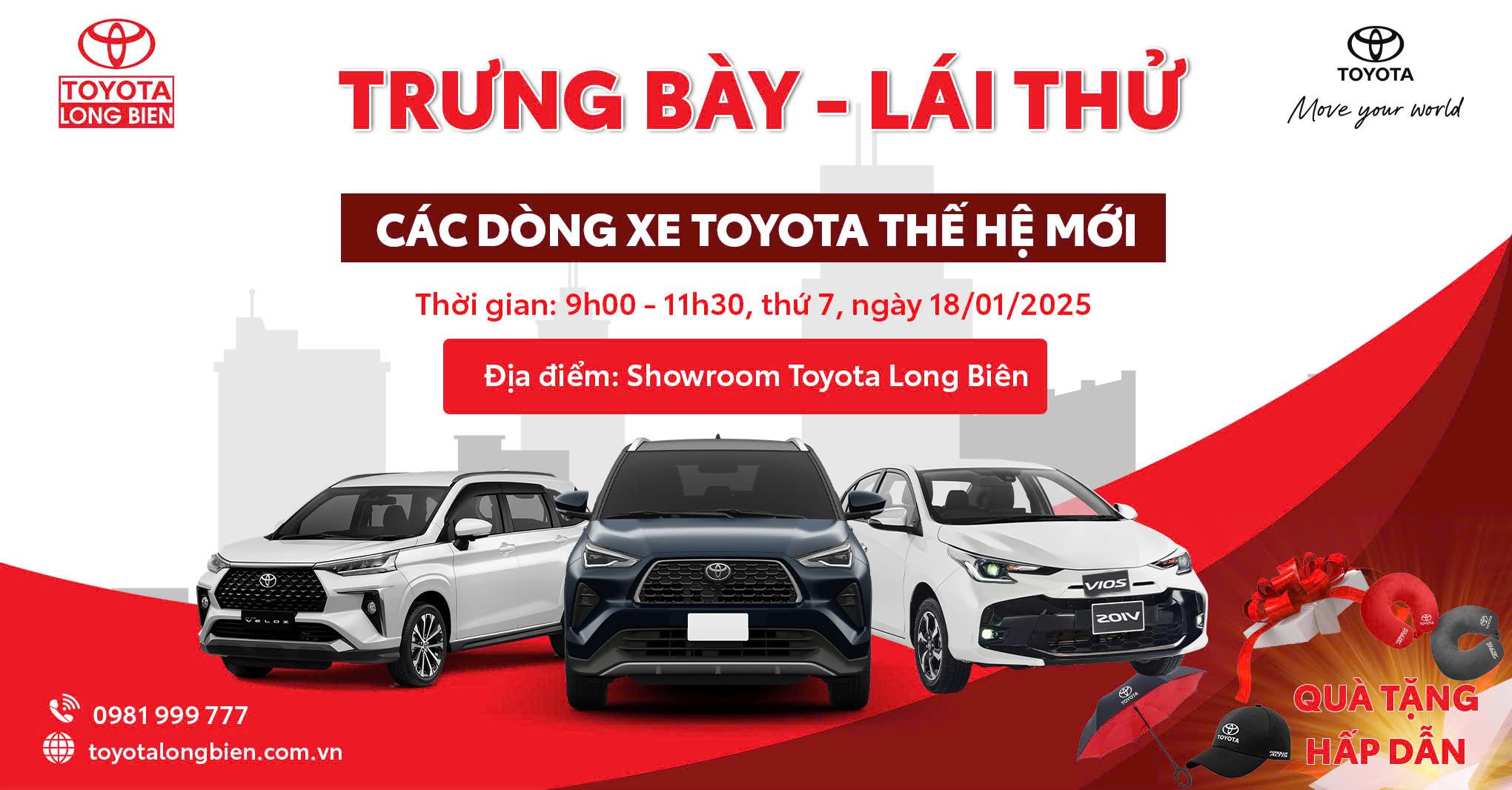 TRƯNG BÀY VÀ LÁI THỬ CÁC DÒNG XE TOYOTA ĐẶC BIỆT DÒNG XE GẦM CAO SIÊU HOT