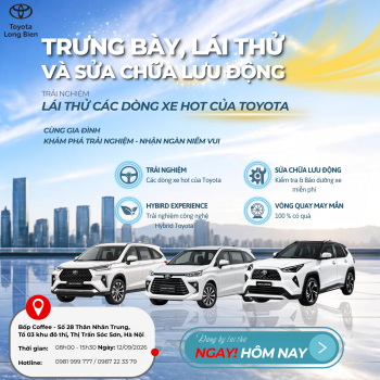 LÁI THỬ XE TOYOTA TẠI SÓC SƠN – TRẢI NGHIỆM XE HOT, CHĂM XE MIỄN PHÍ, NHẬN QUÀ MAY MẮN