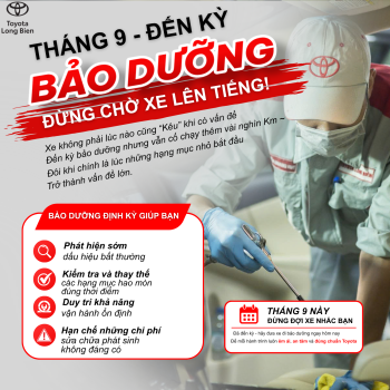 THÁNG 9 – ĐẾN KỲ BẢO DƯỠNG, ĐỪNG CHỜ XE LÊN TIẾNG!