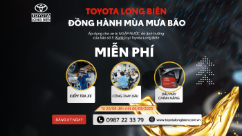TOYOTA LONG BIÊN HỖ TRỢ KHẨN CẤP XE BỊ NGẬP NƯỚC MÙA MƯA BÃO