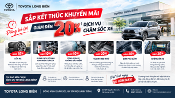 TOYOTA LONG BIÊN: ƯU ĐÃI CHĂM SÓC Ô TÔ SẮP KẾT THÚC – GIẢM ĐẾN 20% DỊCH VỤ, ĐỪNG BỎ LỠ!