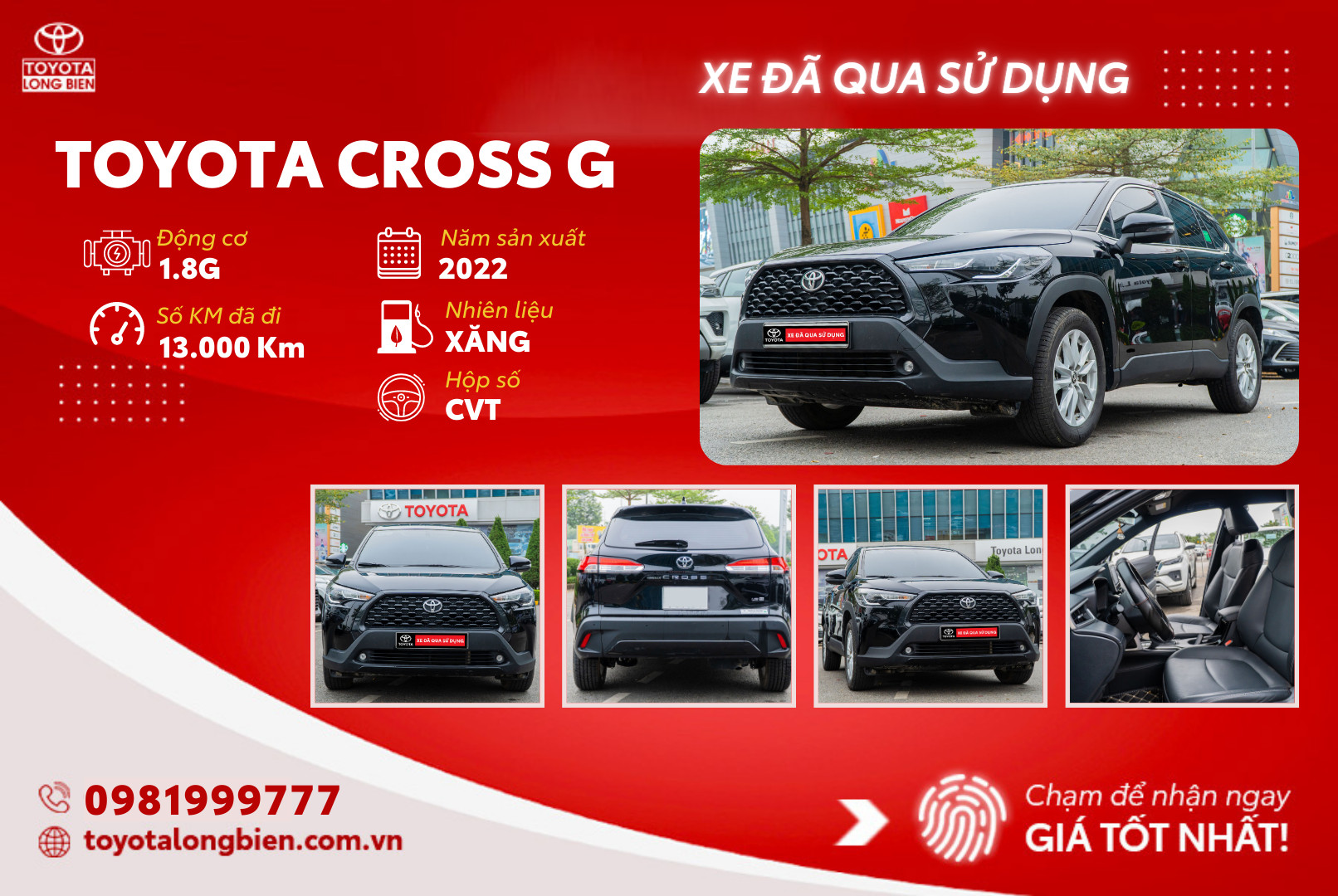 xe cũ toyota cross g 2022